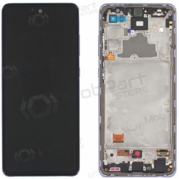 Samsung A725 A72 4G / A726 5G 2021 ekrāns (violets) (ar rāmīti) (service pack) (oriģināls) Samsung A725 A72 4G / A726 5G 2021 ekrāns (violets) (ar rāmīti) (service pack) (oriģināls)