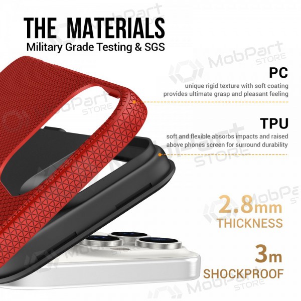 Maciņš / vāciņš Perfectionists Triangle Mag Case Apple iPhone 13 Pro sarkans Maciņš / vāciņš Perfectionists Triangle Mag Case Apple iPhone 13 Pro sarkans
