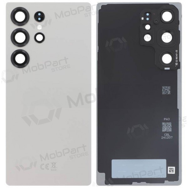 Samsung Galaxy S25 Ultra aizmugurējais vāciņš (pelēks) (oriģināls)