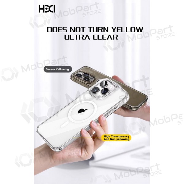Apple iPhone 15 Pro maciņš - HDD Clear MagSafe Case (caurspīdīgs)