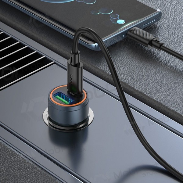Automašīnas tālruņa lādētājs Hoco Z57A 30 W USB-C + USB-A