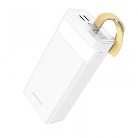 Ārējā baterija Power Bank Borofone BJ18A 2xUSB 2A 30000mAh balta