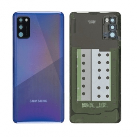 Samsung A415 Galaxy A41 2020 aizmugurējais baterijas vāciņš (zils) (lietots grade C, oriģināls)