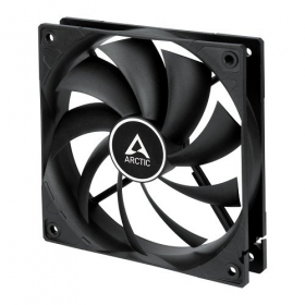ARCTIC F12, 3-pin, 120mm, korpusa ventilators, melns
