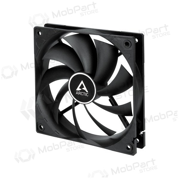 ARCTIC F12, 3-pin, 120mm, korpusa ventilators, melns
