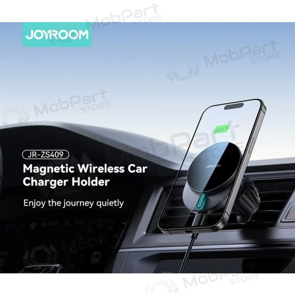 Automobilinis laikiklis-lādētājs Joyroom JR-ZS409 MagSafe 15W melns