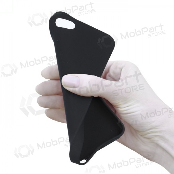 Apple iPhone X / XS maciņš - Rubber TPU (melns)