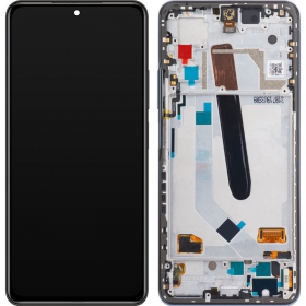 Xiaomi Mi 11i / Mi 11X / Mi 11X Pro ekrāns (melns) (ar rāmīti) (service pack) (oriģināls)