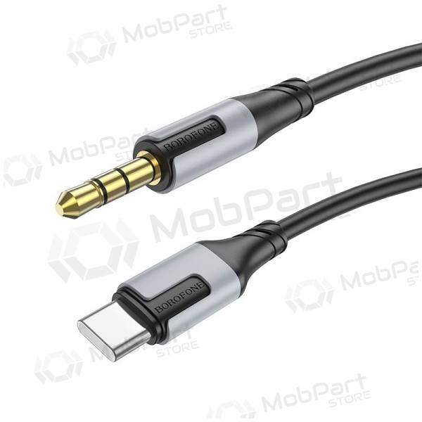 Audio kabelis Borofone BL19 USB-C to 3,5mm melns