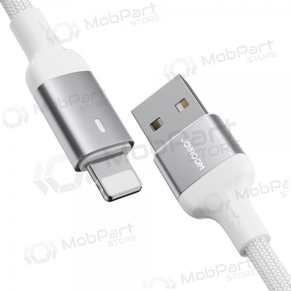 USB kabelis Joyroom S-UL012A10 USB to Lightning 2.4A 1.2m balts