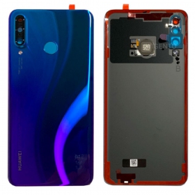 Huawei P30 Lite / P30 Lite New Edition 2020 48MP aizmugurējais baterijas vāciņš (Peacock Blue) (lietots grade B, oriģināls)