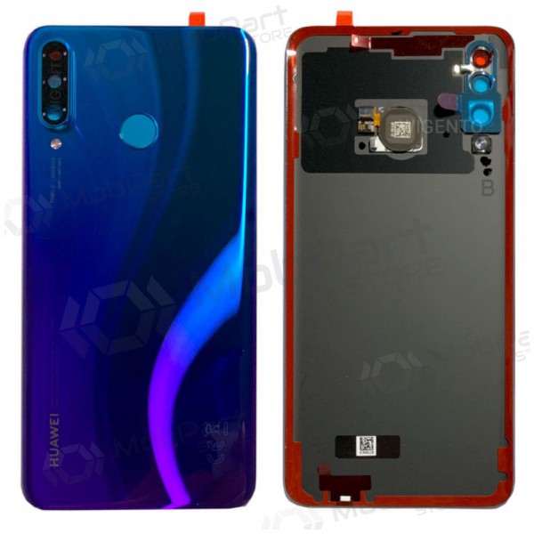 Huawei P30 Lite / P30 Lite New Edition 2020 48MP aizmugurējais baterijas vāciņš (Peacock Blue) (lietots grade B, oriģināls)