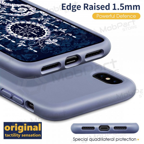 Apple iPhone 11 Pro Max maciņš - Liquid Silicone 2.0mm (lavandas pelēks)