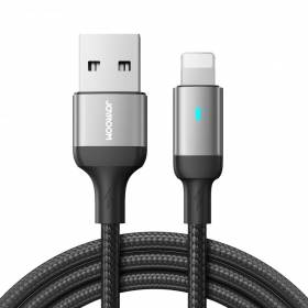USB kabelis Joyroom S-UL012A10 USB to Lightning 2.4A 1.2m melns