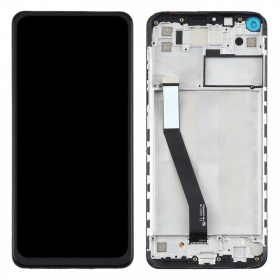 Xiaomi Redmi Note 9 ekrāns (Midnight Gray) (ar rāmīti) (service pack) (oriģināls)