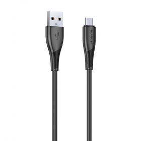 Micro USB kabelis Awei CL-182M USB-A uz Micro USB 1 m melns