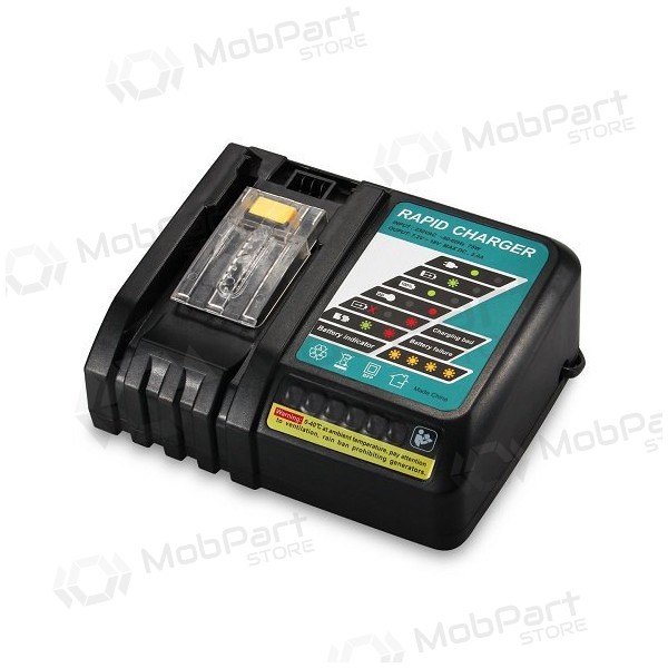 Ātrais instrumentu akumulatoru lādētājs Makita DC18RC / MT7218 18V 6,5A Li-ion (aizvietotājs)