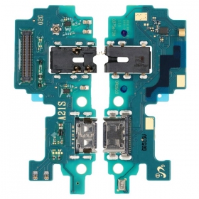 Samsung A217 Galaxy A21s 2020 uzlādes ligzda un mikrofona šleife (service pack) (oriģināls)