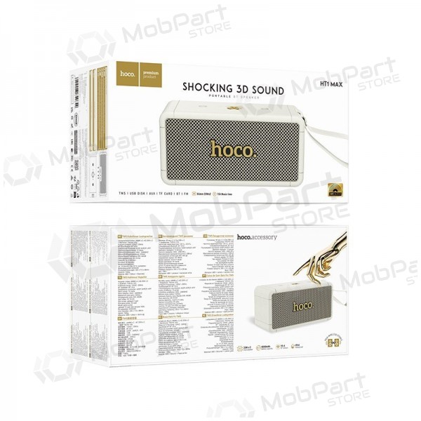 Bluetooth pārnēsājams skaļrunis Hoco HT1 Max balts