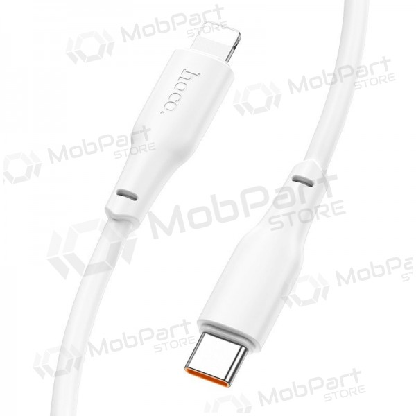 USB kabelis Hoco X93 60W USB-C to USB-C 1.0m balts