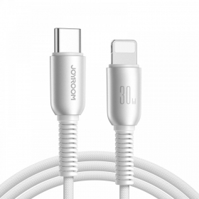USB kabelis Joyroom S-A51 USB-C to Lightning 30W 1.2m pelēks
