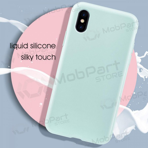 Apple iPhone 12 maciņš - Liquid Silicone 1.5mm (mint)