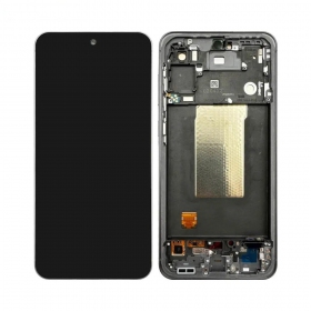 Samsung Galaxy A56 ekrāns (melns) (ar rāmīti) (OLED)
