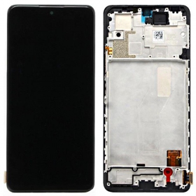 Xiaomi Redmi Note 10 Pro 4G 2021 ekrāns (melns) (ar rāmīti) (OLED)