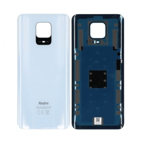 Xiaomi Redmi Note 9 Pro aizmugurējais baterijas vāciņš balts (Glacier White)