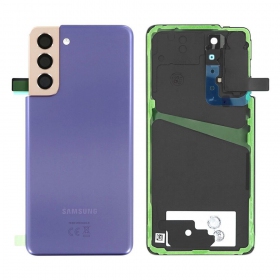 Samsung G991 Galaxy S21 5G aizmugurējais baterijas vāciņš (Phantom Violet) (lietots grade C, oriģināls)