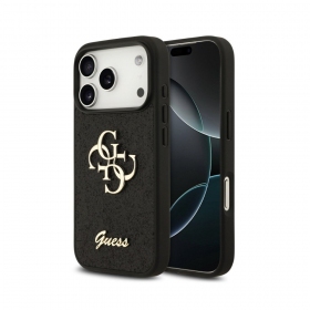 Apple iPhone 18 Pro Max maciņš - Guess PU Fixed Glitter 4G Metal Logo