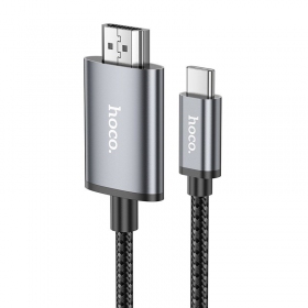 Adapteris Hoco UA27 USB-C to HDMI pelēks