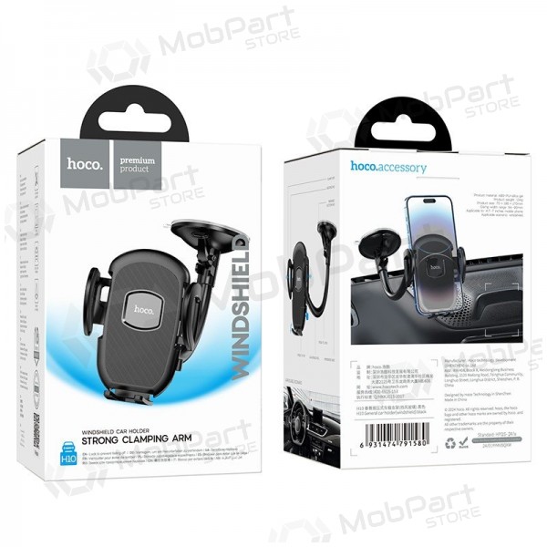 Tālruņa turētājs automobiļiem Hoco H10 (windshield) melns