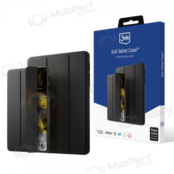 Apple iPad 10.9 2022 maciņš - 3MK Soft Tablet Case (melns)