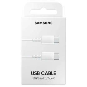 USB kabelis Samsung EP-DA705 Type-C - Type-C 1.0m (balts) (OEM)