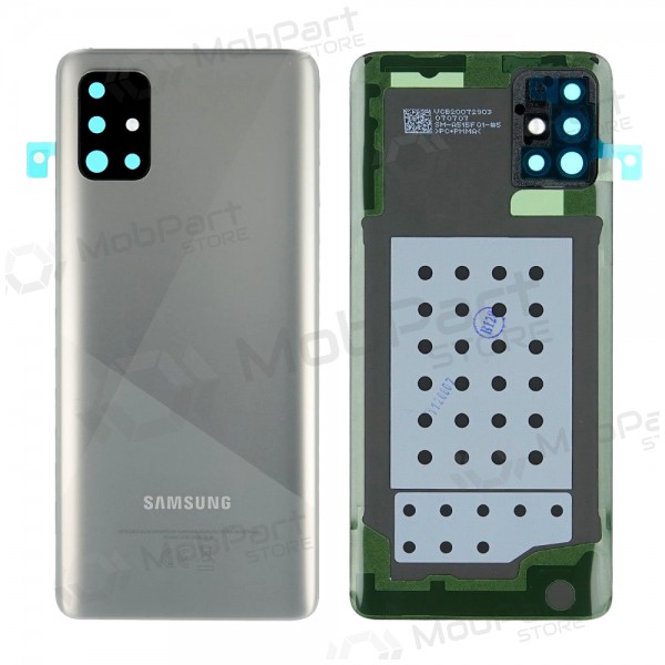 Samsung A515 Galaxy A51 2020 aizmugurējais baterijas vāciņš sudraba (Haze Crush Silver) (service pack) (oriģināls)