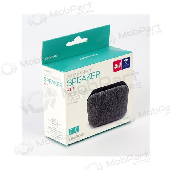 Bluetooth pārnēsājamais augšējais skaļrunis OMEGA OG58 (MicroSD, brīvroku ierīce, AUX, FM) (melns)