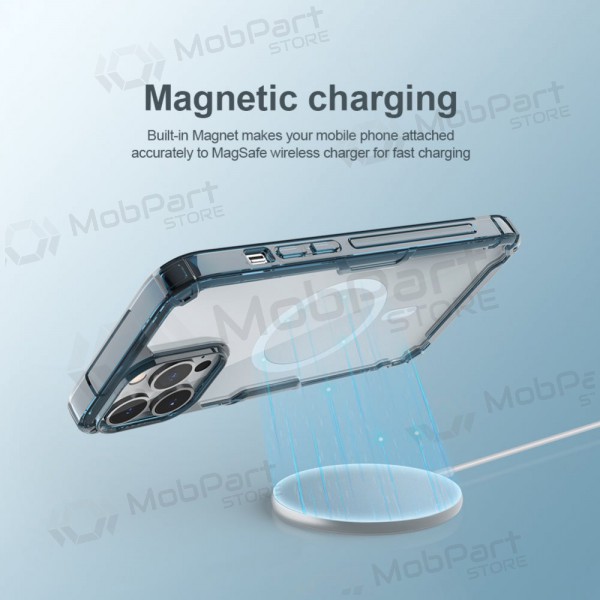 Apple iPhone 14 Pro vāciņš „Nillkin Nature Magnetic“ (zils)
