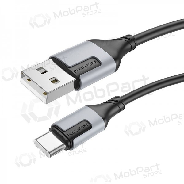 USB kabelis Borofone BX101 USB-A to USB-C 1.0m melns