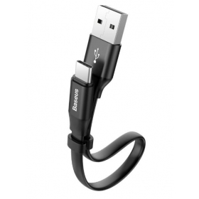 USB kabelis Baseus type-C 0.23m (2A) (melns)