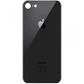 Apple iPhone 8 aizmugurējais baterijas vāciņš pelēks (space grey) (bigger hole for camera)