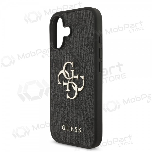 Apple iPhone 17 maciņš - Guess PU 4G Metal Logo (pelēks)