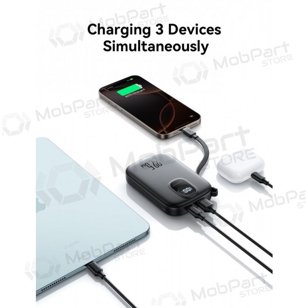 Ārējā baterija Power Bank Joyroom JR-PBF17 22.5W with USB-C cable 10000mAh melna