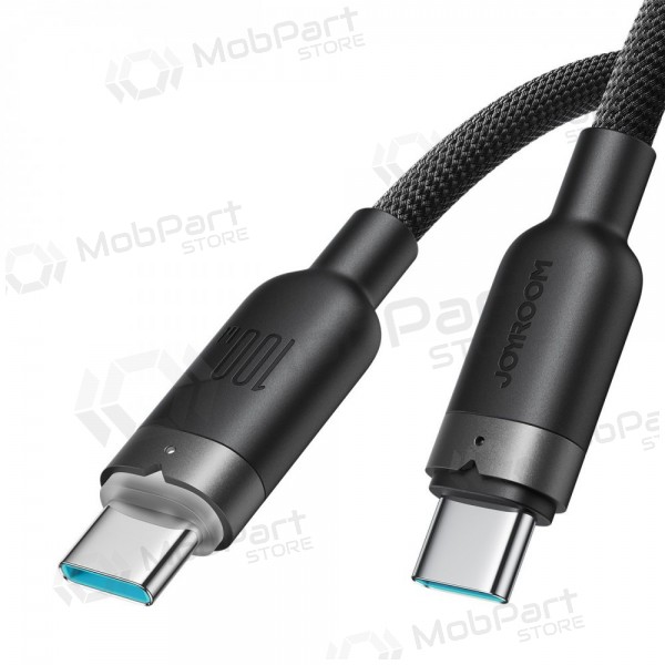 USB-C kabelis Joyroom S-A63 USB-C uz USB-C 1.2 m 100 W melns