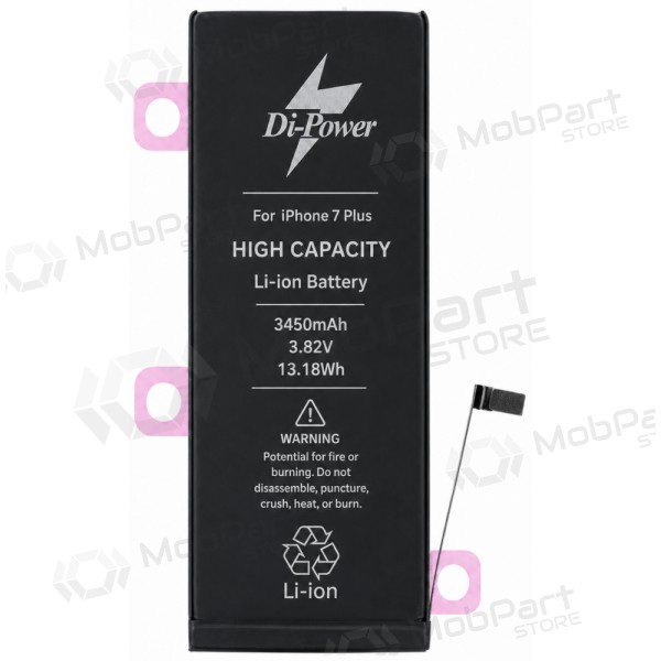 Apple iPhone 7 Plus akumulators, Di-Power 3450 mAh (palielināta ietilpība)