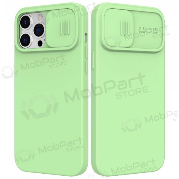 Apple iPhone 14 Pro vāciņš „Nillkin Silicone“ (gaiši zaļš) Apple iPhone 14 Pro vāciņš „Nillkin Silicone“ (gaiši zaļš)