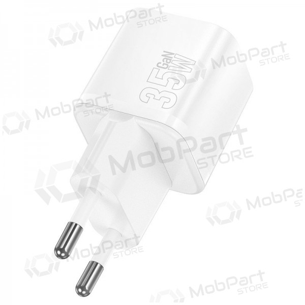 Tālruņa lādētājs Hoco N66 35 W GaN USB-C balts
