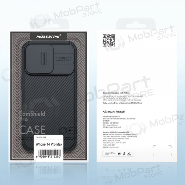 Apple iPhone 14 Pro Max vāciņš „Nillkin CamShield Pro“ (zils) Apple iPhone 14 Pro Max vāciņš „Nillkin CamShield Pro“ (zils)