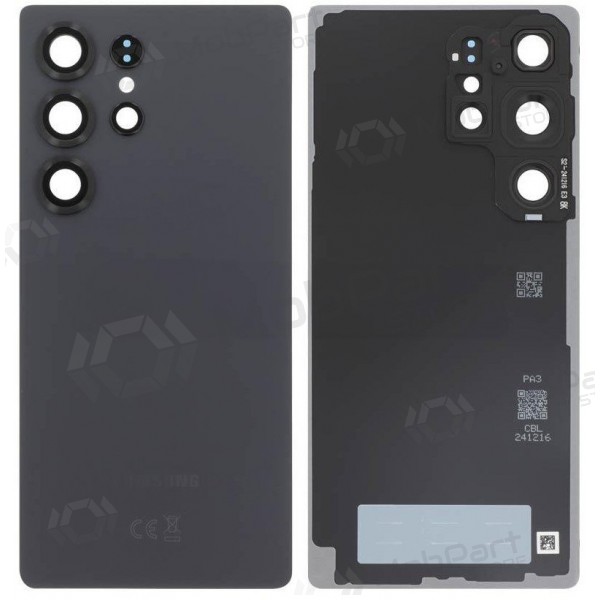 Samsung Galaxy S25 Ultra aizmugurējais vāciņš (melns) (oriģināls)