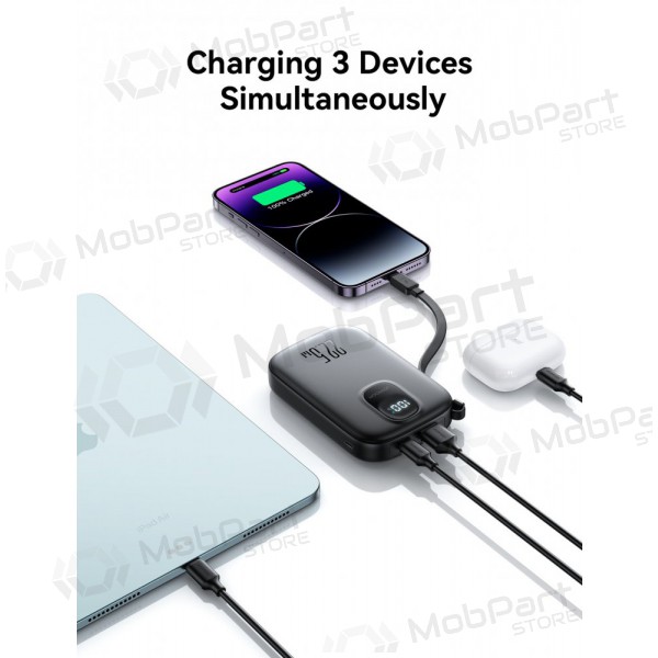 Ārējā baterija Power Bank Joyroom JR-PBF18 22.5W with Lightning cable 10000mAh melna